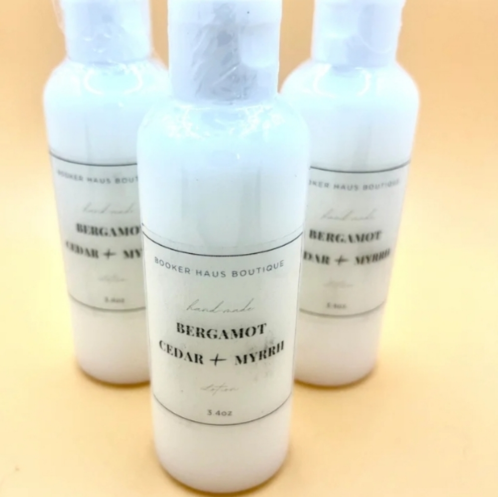 💗BERGAMOT, CEDAR & MYRRH LOTION
